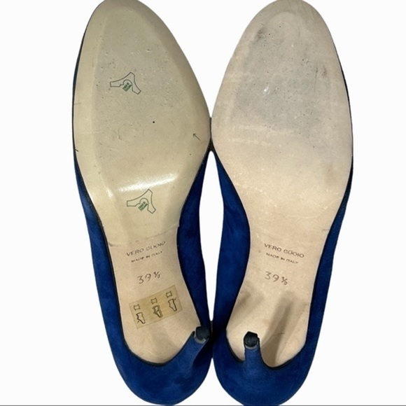 Barneys New York blue suede stiletto heels size 9.5 - Picture 11 of 14